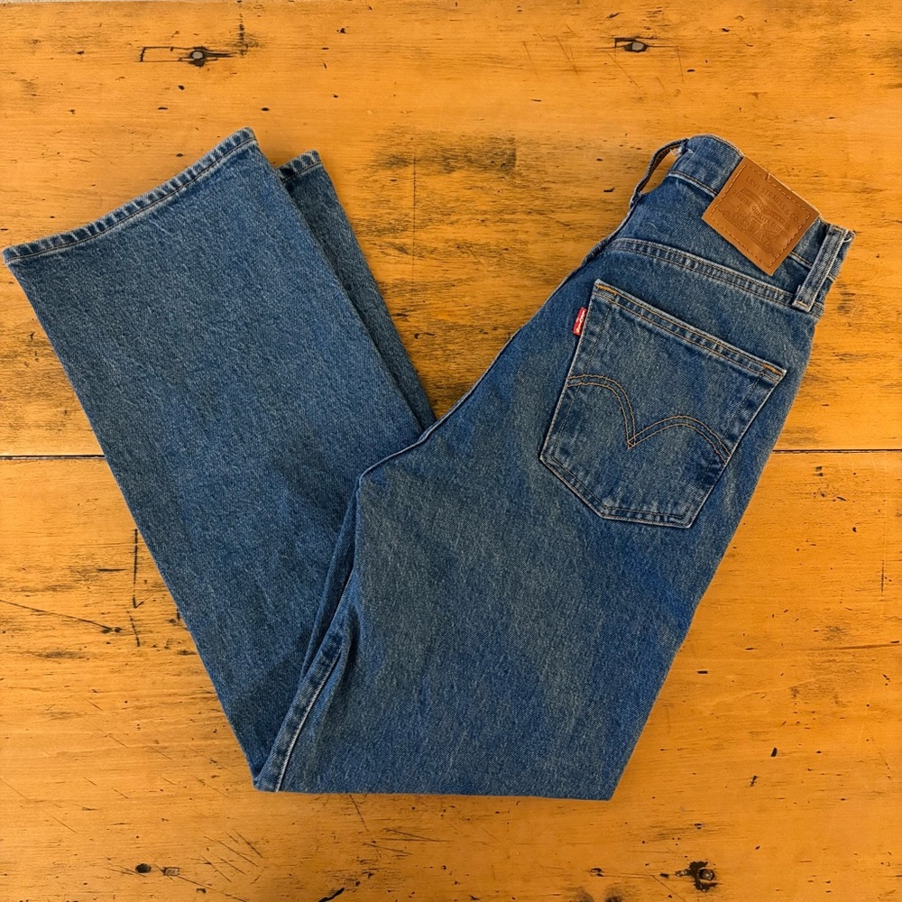 Levi's Women’s Ribcage Straight Blue Jeans US 26 Like New